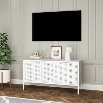 TV-szekrény Castelli 114 x 40 x 60 cm acél [en.casa]
