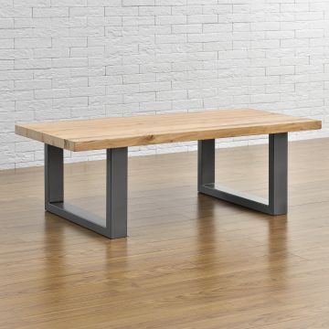 Asztalláb Moldell N 2 db szettben 64 x 40 cm ezüst-szürke [en.casa]  