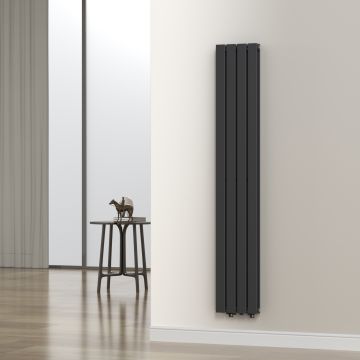 Kétrétegű design radiátor Nore fekete 180x30cm, 1122W [neu.haus]