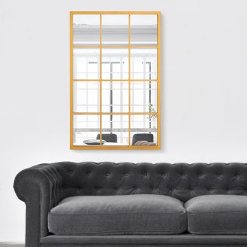 Fali tükör Cupello 90x60 cm arany [en.casa]