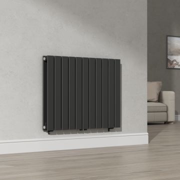 Kétrétegű design radiátor Nore fekete 60x80cm, 1097W [neu.haus]