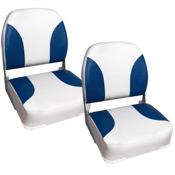 Boat Seat Riccione Set of 2 imitation Leather Foldable in different colours [pro.tec]