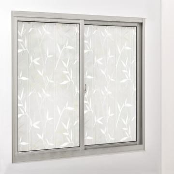 [casa.pro]® Ablakfólia 100 x 500 cm statikus üvegfólia belátásgátló belátás elleni fólia ablakra ajtóra bambusz minta