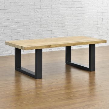 Asztalláb Modell F 2 db szettben 64 x 40 cm fekete [en.casa] 