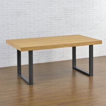 Asztalláb Modell K 2 db szettben 80 x 72 cm ezüst-szürke [en.casa] 
