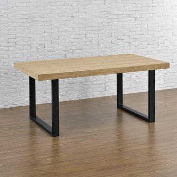 Asztalláb Modell B 2 db szettben 90 x 72 cm fekete [en.casa]