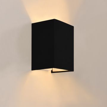 Fali lámpa HT191016 szögletes E27 fekete [lux.pro]