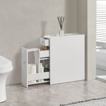 Fürdőszobaszekrény Kihniö 58 x 16 x 48 cm fehér [en.casa] 