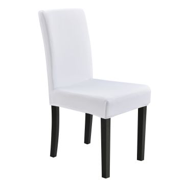 [neu.haus]® Székhuzat vedőhuzat stretch mosható különböző méretű székre fehér