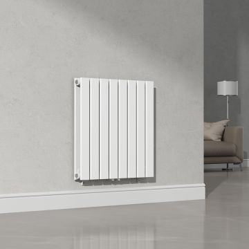 Kétrétegű design radiátor Nore fehér 60x60cm, 809W [neu.haus]