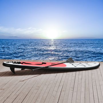 [in.tec]® Szörfdeszka felfújható állva evezős paddle board 305 x 71 x 10cm SUP deszka alumínium evezővel pumpával 