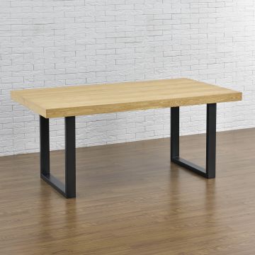 Asztalláb Modell D 2 db szettben 70 x 72 cm fekete [en.casa] 