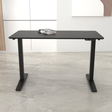 Állítható magasságú asztal Kento 120x60cm fekete [pro.tec]