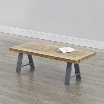 [en.casa]® Asztalláb 2-es szettben, A-alakú, Acélszürke,40x10x40 cm