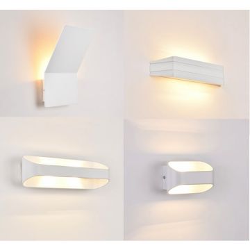 [lux.pro]® Fali lámpa - design - fehér 