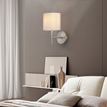 Fali lámpa Winsford ezüstszínű / fehér [lux.pro]