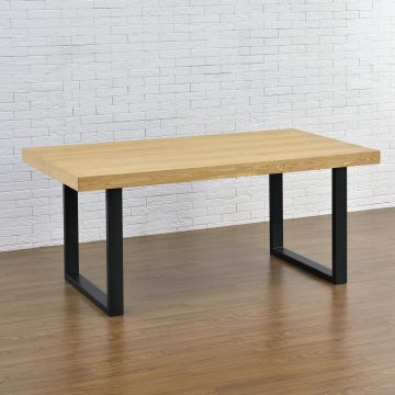 Asztalláb Modell C 2 db szettben 80 x 72 cm fekete [en.casa] 