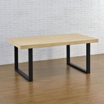 Asztalláb Modell A 2 db szettben 100 x 72 cm fekete [en.casa]