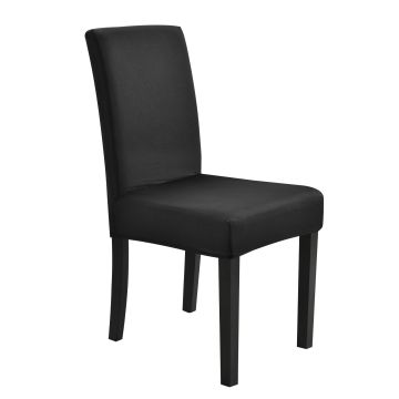 [neu.haus]® Székhuzat vedőhuzat stretch mosható különböző méretű székre fekete