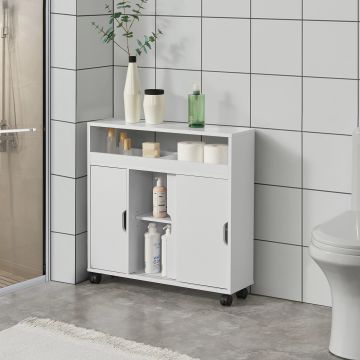 Fürdőszobaszekrény Lumijoki 1 szekrényajtóval és 2 tolóajtóval több színben [en.casa] 