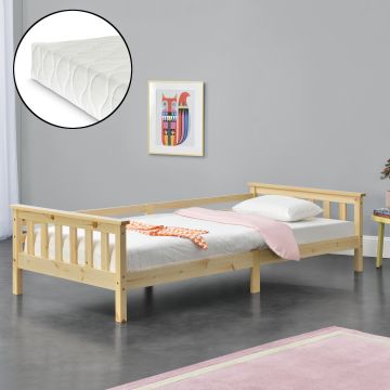 Gyerekágy Nuuk matraccal és tárolási lehetőséggel gyermekágy ágyráccsal több színben és méretben [en.casa]® 