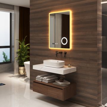 LED fürdőszobai tükör Racale 50x70 cm fehér [pro.tec]
